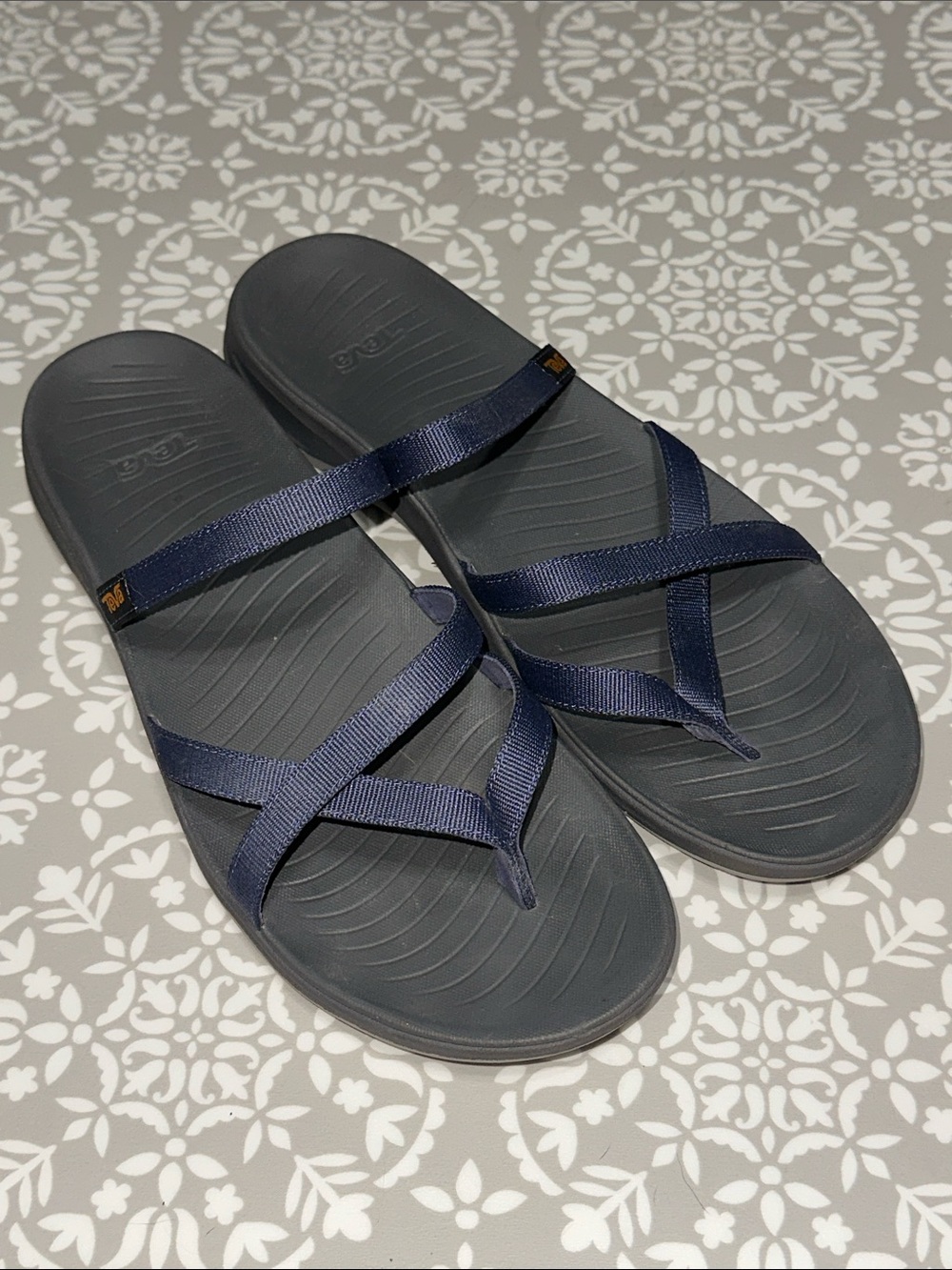 Teva Tirra Traveler Navy Strappy Slide Sandal